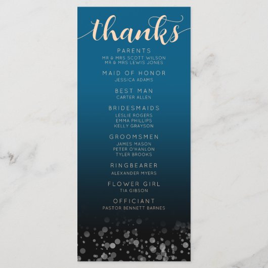 ピーチエレガント・オーシャ結婚ニック・ブルー プログラム (裏面)