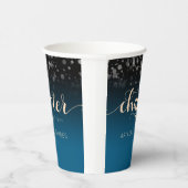 ピーチエレガント・オーシャ結婚ニック・ブルー 紙コップ (右)