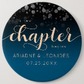 ピーチエレガント・オーシャ結婚ニック・ブルー 缶バッジ (正面)