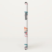 ピーチエレガント&グリーンフローラモノグラム Case-Mate iPhoneケース (裏面/右)