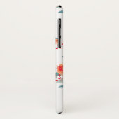 ピーチエレガント&グリーンフローラモノグラム Case-Mate iPhoneケース (裏面/左)