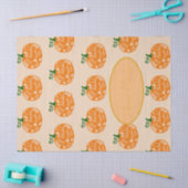 ピーチオレンジのカボチャ手作りまたはありがとう 薄葉紙 (クラフト)