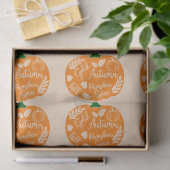 ピーチオレンジのカボチャ手作りまたはありがとう 薄葉紙 (ギフト)