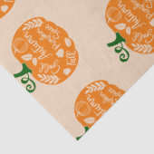 ピーチオレンジのカボチャ手作りまたはありがとう 薄葉紙 (詳細)