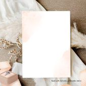 ピーチオレンジの水色の汚れモノグラム結婚ズ 招待状