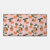 ピーチオレンジジュース模様 デスクマット (正面)