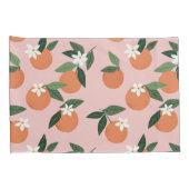 ピーチオレンジジュース模様 枕カバー (裏面-右)