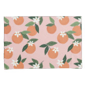 ピーチオレンジジュース模様 枕カバー (正面右)