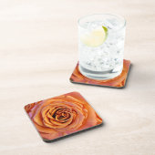 ピーチオレンジバラアートコースターセット コースター (右側)