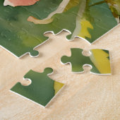 ピーチオレンジバラガーデンアートパズル ジグソーパズル (側面)