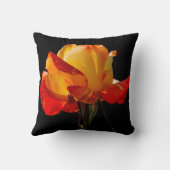 ピーチオレンジバラ クッション (裏面)