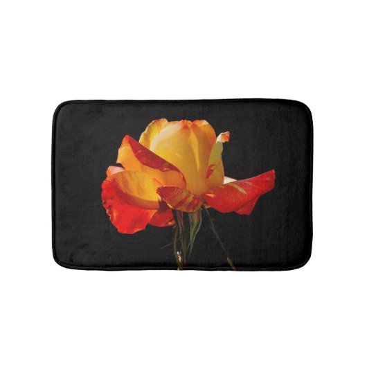 ピーチオレンジバラ バスマット (正面)