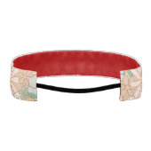 ピーチオレンジピンクグレーフローラ アスレチックヘッドバンド (裏面)