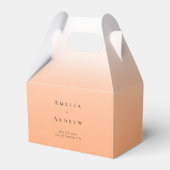 ピーチオレンジファズエレガントモダン結婚ズ フェイバーボックス (正面サイド)