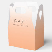 ピーチオレンジファズエレガントモダン結婚ズ フェイバーボックス (オープン)