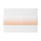 ピーチオレンジファズエレガントモダン結婚ズ 招待状ベリーバンド (裏面例)