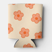 ピーチオレンジフローラトロピカル春夏 缶クーラー (正面)