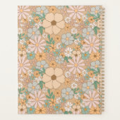 ピーチオレンジフローラ |スパイラルパーソナライズされた プランナー手帳 (裏面)