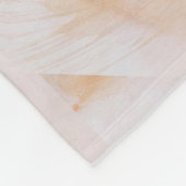 ピーチオレンジマンダラ フリースブランケット (角)