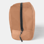 ピーチオレンジ色のグラデーションジオメトリメッシュパターン ドップキット (右)