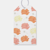 ピーチオレンジ&イエロープオーニーキンセアニェラパーティー ギフトタグ (裏面)