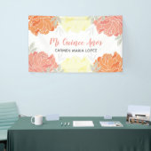 ピーチオレンジ&イエロープオーニーキンセアニェラパーティー 横断幕 (トレードショー)