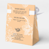 ピーチオレンジ – ルースリーフティー包装小箱 フェイバーボックス (裏面サイド)