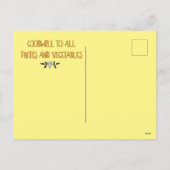 ピーチオンアースおもしろいクリスマスプーン シーズンポストカード (裏面)