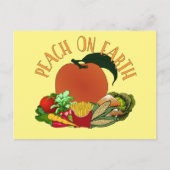 ピーチオンアースおもしろいクリスマスプーン シーズンポストカード (正面)