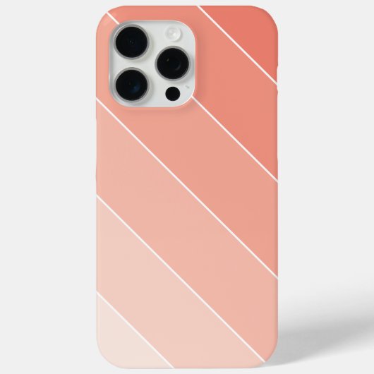 ピーチオンブレストライプー Case-Mate iPhoneケース (裏面)