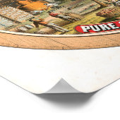 ピーチオーチャードバーボンスティルヴィンテージラベル ポスター (角)