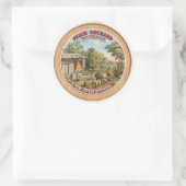 ピーチオーチャードバーボンスティルヴィンテージラベル ラウンドシール (バッグ)