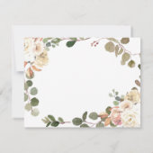 ピーチカボチャ素朴トラックグリーン赤ちゃんシャワー サンキューカード (裏面)