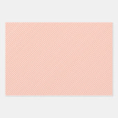 ピーチカラフルオレンジバイオレットパープルホワイトパターン ラッピングペーパーシート (正面3)