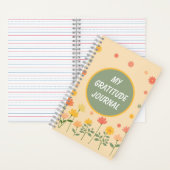 ピーチカラフルピンクイエローリザクションジャーナル ノートブック (内側)