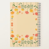 ピーチカラフルピンクイエローリザクションジャーナル ノートブック (裏面)