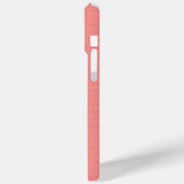 ピーチカラートーンエレガントモノグラモダンム名 Case-Mate iPhoneケース (裏面 / 左)