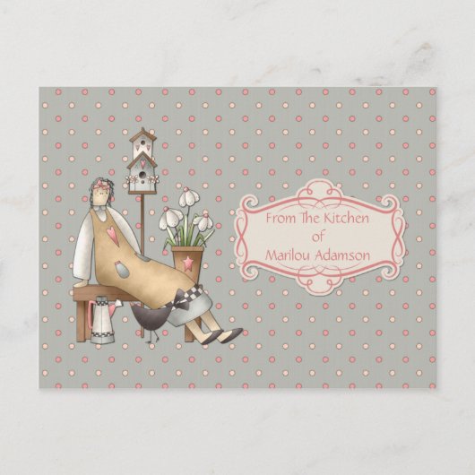 ピーチカントリーキッチンレシピカード ポストカード (正面)