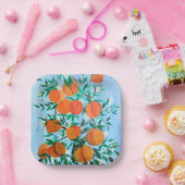 ピーチガロール紙プレート ペーパープレート (パーティー)