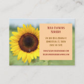 ピーチガーデナーランドシャープヒマワリ 名刺 (正面)