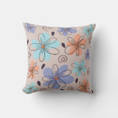 ピーチガーデンフローラ春パターン クッション (正面)