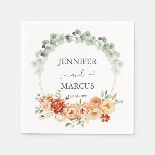 ピーチガーデンロマンス スタンダードカクテルナプキン (正面)