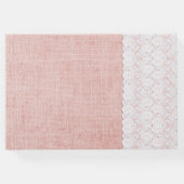 ピーチガーベラデイジー結婚ズゲストブック ゲストブック (裏面)