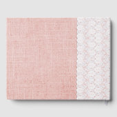 ピーチガーベラデイジー結婚ズゲストブック ゲストブック (裏面)