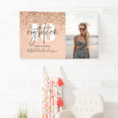 ピーチガーリーグリッターチック18バースデコール 横断幕 (インサイチュ)