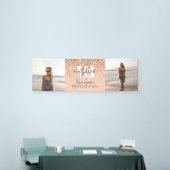 ピーチガーリーグリッターチック18フォトバースデー 横断幕 (トレードショー)