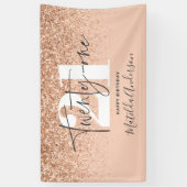 ピーチガーリーグリッターチック21バースデコール 横断幕 (縦)