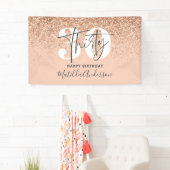 ピーチガーリーグリッターチック30バースデコール 横断幕 (インサイチュ)