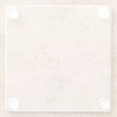 ピーチガーリー金ゴールドヒョウ ガラスコースター (裏面)