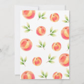 ピーチガール誕生日パーティーの招待状 招待状 (裏面)